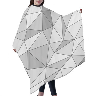 Personality  White Abstract Polygonal Background Hair Cutting Cape