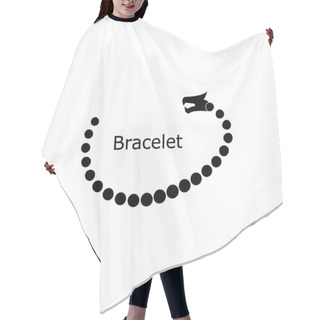 Personality  Bracelet Icon.Trendy Bracelet Logo Concept On White Background From Luxury Collection.Suitable For Use On Web Apps,mobile Apps And Print Media. Hair Cutting Cape