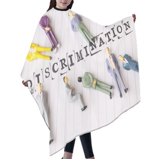 Personality  Discrimination Text On Paper, Disabled People Hair Cutting Cape