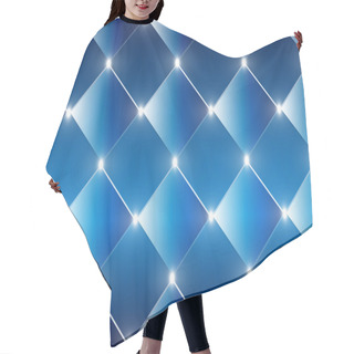 Personality  Abstract Shining Rectangles Blue Vector Background Hair Cutting Cape