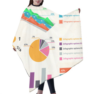 Personality  Set Of Infographics Elements Hair Cutting Cape