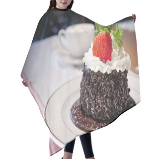 Personality  Delicate Chocolate Cake Hair Cutting Cape