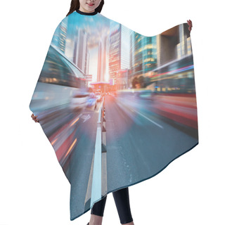 Personality  Dynamic Street In Modern City Hair Cutting Cape