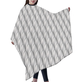 Personality  Silver Reptile Skin Background Hair Cutting Cape
