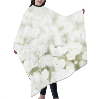 Personality  White Flowers Hair Cutting Cape