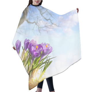 Personality  Art Spring Flowers Hair Cutting Cape