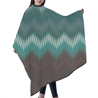 Personality  Chevron Zigzag Pattern Background Abstract. Old. Hair Cutting Cape