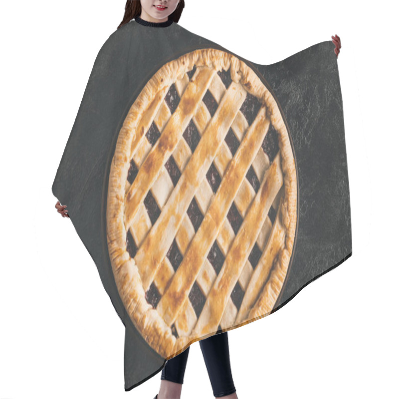 Personality  homemade pie hair cutting cape