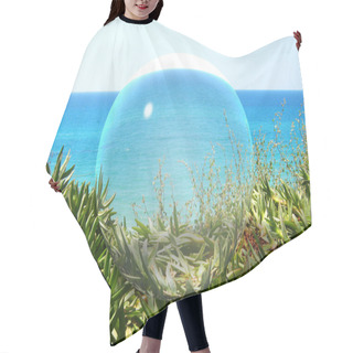 Personality  Glass Ball Hair Cutting Cape