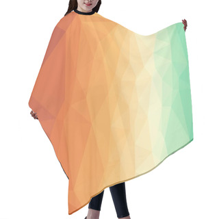 Personality  Pastel Abstract And Multicolored Background With Poly Pattern Hair Cutting Cape