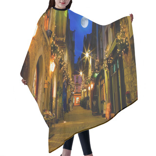 Personality  Old Street With Lights At Night Hair Cutting Cape