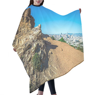 Personality  San Francisco California Skyline And Surroundings From Corona He Hair Cutting Cape