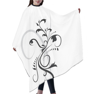 Personality  Vector Floral Ornament Hair Cutting Cape
