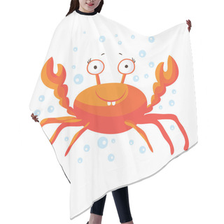 Personality  Cute Crab Isolated Hair Cutting Cape
