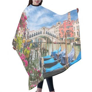 Personality  Landscape With Gondola On Grand Canal, Venice, Italy Hair Cutting Cape