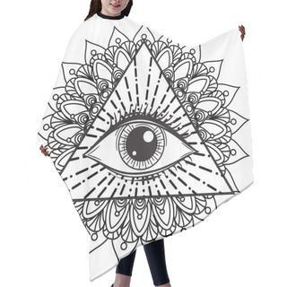 Personality  Vector Illustration Of An All-Seeing Occult Or Masonic Eye Hair Cutting Cape