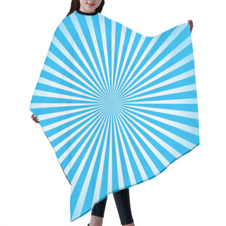 Personality  Colorful Blue Ray Sunburst Style Abstract Background Hair Cutting Cape