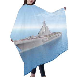 Personality  Russian Aircraft Carrier Hair Cutting Cape