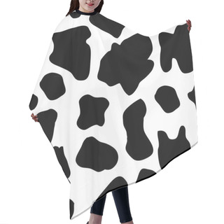 Personality  Seamless Cow Pattern Hair Cutting Cape