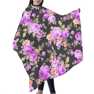 Personality  Rose Flower Pattern, Hair Cutting Cape
