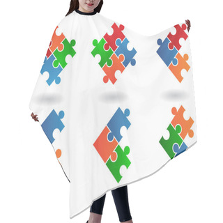Personality  Jigsaw Puzzle Icons Hair Cutting Cape