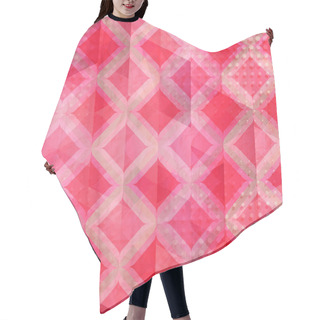 Personality  Ethnic Pink Hair Cutting Cape