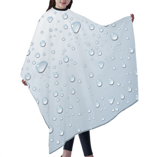 Personality  Background With Water Drops. Hair Cutting Cape