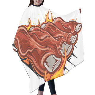 Personality  Barbecue Ribs Hair Cutting Cape