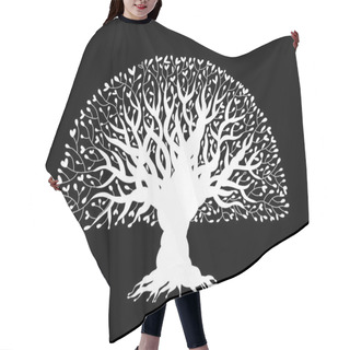 Personality  Big Tree With Roots For Your Design Hair Cutting Cape