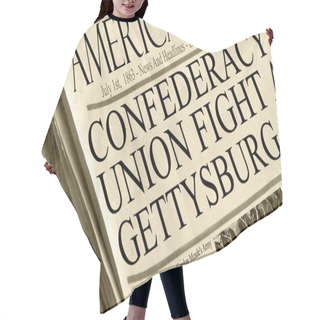 Personality  Union And Confederacy Battle In Gettysburg Hair Cutting Cape