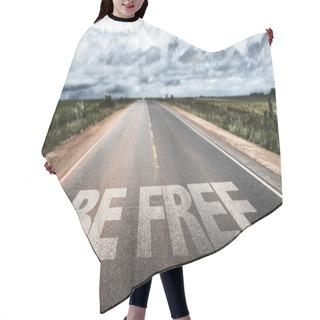 Personality  Be Free On Rural Road Hair Cutting Cape