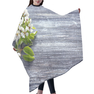 Personality  Tree Branch With Blooming Flowers  Hair Cutting Cape