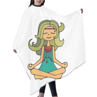 Personality  Hippie Girl, Meditation Hair Cutting Cape