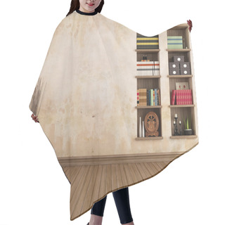 Personality  Vintage Room With Bookshelves Hair Cutting Cape