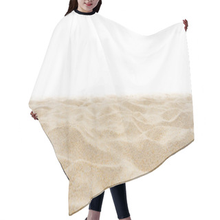 Personality  Nature Beach Sand On White Background Hair Cutting Cape