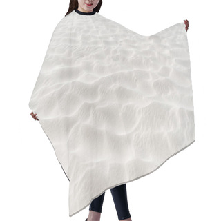 Personality  Beach With Clean White Textured Sand Hair Cutting Cape