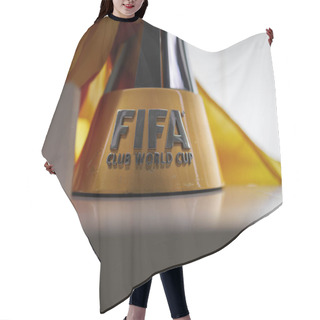 Personality  Cup Symbolizing Victory In A Competition For Football Club Soccer Team-Club World Cup. Hair Cutting Cape