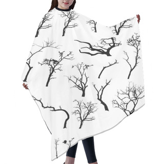 Personality  Scary Dead Trees Silhouettes Collection Hair Cutting Cape