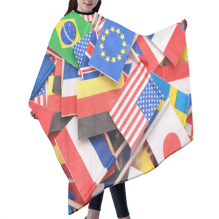 Personality  World Flags Hair Cutting Cape