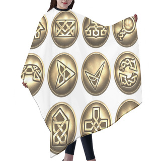 Personality  Web Icons. Celtic Style Hair Cutting Cape