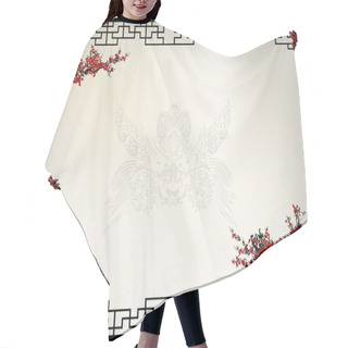 Personality  Chinese Background Hair Cutting Cape