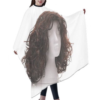 Personality  Wig On Polystyrene Mannequin Foam Head Hair Cutting Cape