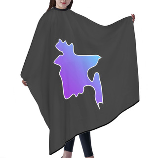 Personality  Bangladesh Blue Gradient Vector Icon Hair Cutting Cape