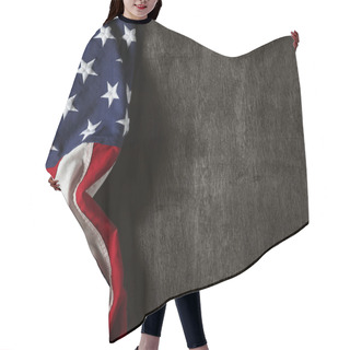 Personality  American Flag For Memorial Day Or 4th Of July Hair Cutting Cape