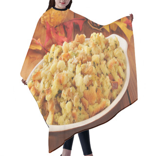 Personality  Holiday Cornbread Stuffing Hair Cutting Cape
