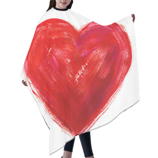 Personality  Watercolor Heart. Concept - Love, Relationship, Art, Painting Hair Cutting Cape