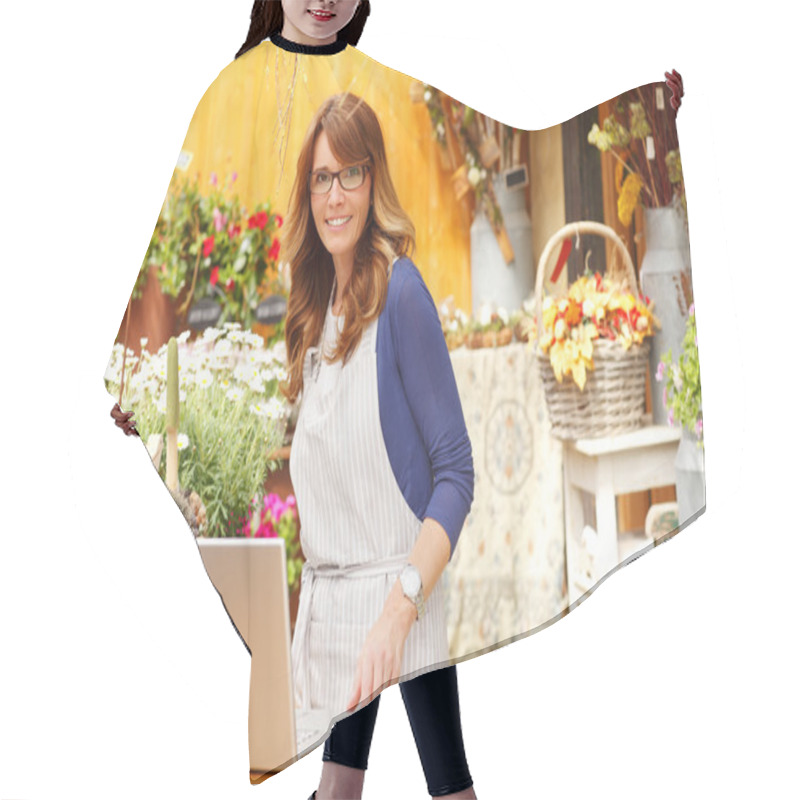 Personality  Small Business Flower Shop Owner Hair Cutting Cape