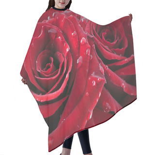 Personality  Red Roses Background Hair Cutting Cape