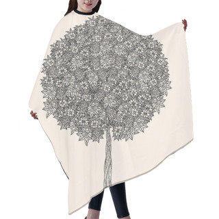 Personality  Forest Tree Flowers Hair Cutting Cape