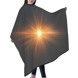 Personality  Flare Bright Light Fire High Power Effect Abstract For Background Graphics Design Element.Sun Sunny Way Out Concept. Hair Cutting Cape